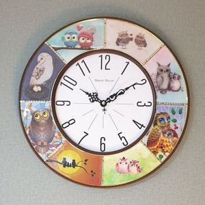 부엉이 갤러리 벽시계 (앤틱)