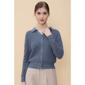 에코 코튼 혼방 폴로 브이넥 니트 가디건 [UFJKCA158N]