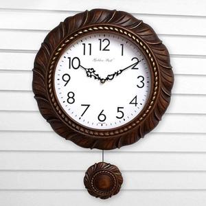 GB7070 무소음민들레추 벽시계 빈티지모던브라운 한국