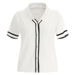 샵앤) 투웨이 여성 반팔 니트 가디건 BOM-WCD-12009-아이보리