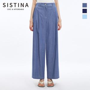 [SISTINA] 인기 원턱 스티치 와이드 팬츠_AWWSLO21170