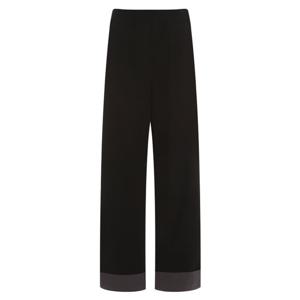 샵앤) 배색밑단 여성 여름 배기와이드팬츠 FRB-WPT-12024-블랙