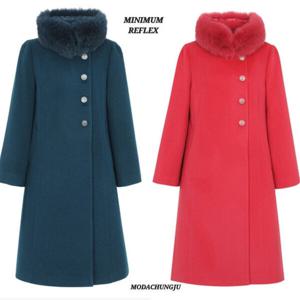 [미니멈]MD 울캐시미어 폭스퍼 루즈 코트 MD MWDAWL1060 M_CJ