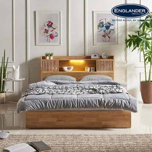 아틀리에 슬라이딩 LED 원목 수납 침대(매트제외-Q)