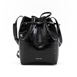 만수르가브리엘 크로커다일 이펙트 미니 버킷 백 HMB004CP CHOC