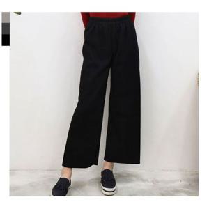 DS188 여성 니트와이드팬츠 겨울통바지 밴딩팬츠