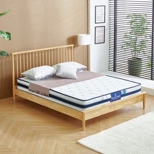 트리플 유럽풍 원목침대 Q_독립라텍스 매트리스