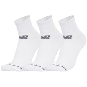 뉴발란스 퍼포먼스 코튼 플랫 니트 삭스 3팩 (LAS95233-WT)