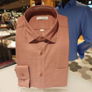 듀퐁셔츠 SE4FM11LS110SPK 비지니스 식물성 친환경 대나무 소재 스트레치 일반 핏 셔츠