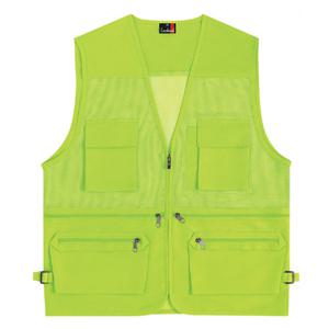 타스란 망사 조끼(LD410) 형광그린