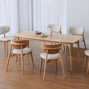 베스트리빙 아슬란 노부 6인(1800) 원목 테이블 식탁 세트/의자 6개