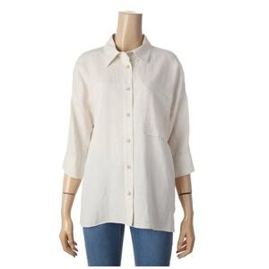 [캐리스노트]린넨 아웃포켓 셔츠CN4MBL003