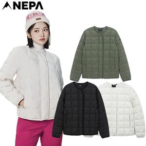 [네파][다운 패딩](7K82061)_여성 안유진 모노 넥리스 튜브 경량 구스패딩 구스다운