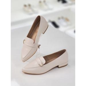 [머랭고]소가죽 삼각코 말랑로퍼 2cm (M23F02L)