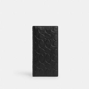 코치 브레스트 포켓 지갑 시그니처 레더 CW356-BK/BK 플랙/재킷