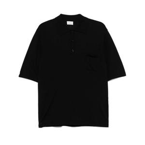 생로랑 폴로 티셔츠 802104 Y75YW 1000 NOIR