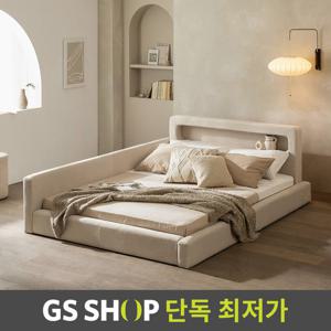 젠티스 스너그온 패브릭 LED 저상형 침대 Q[자모고 유로탑본넬Q]