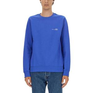 아페쎄 남성 블루 로고 스웨트셔츠 COFBQH27608_IAG