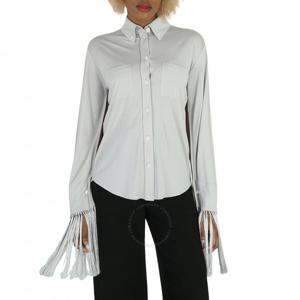 버버리 실키 울 저지 셔츠 위드 패널 슬리브 4564096