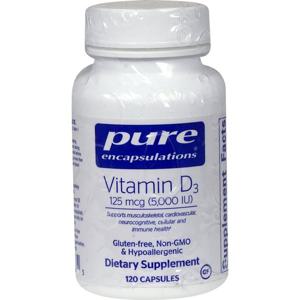 퓨어인캡슐레이션 비타민 D3 5000 IU 120 캡슐