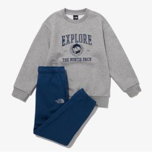 노스페이스키즈트레이닝세트 JQS NM5MP55S 키즈 익스플로어 브러