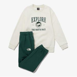 노스페이스키즈트레이닝세트 JQS NM5MP55T 키즈 익스플로어 브러