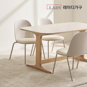 [3만원상품권]엘린 패밀리 원목 세라믹식탁 4인 세트 윈디체어형