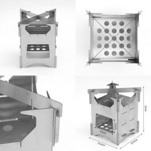 우드스토브 캠핑용 불멍 미니 화로대 접이식 숯불