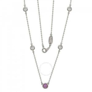 수지 레비안 핑크사파이어&다이아몬드 스털링목걸이 SZ18N2161S-
