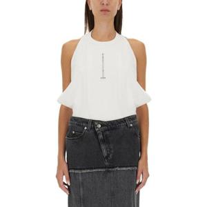 알렉산더맥퀸 여성 화이트 민소매 블라우스 804191_QLADW9000