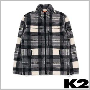 K2 남성 간절기 비숑 체크패턴 플리스 자켓 KMU23160OM