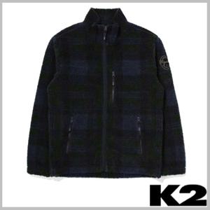 K2 남성 가을 간절기 비숑 체크 패턴 플리스 자켓 KMU23160N4