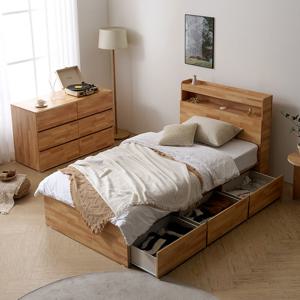 마르체 리움 통서랍 수납 침대프레임 900S BKC757C (착불)