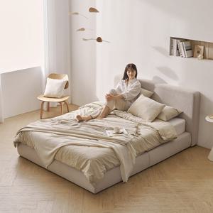 나무뜰 알레 패브릭 침대+유로탑 포켓 매트리스 K CNS525C (착불)