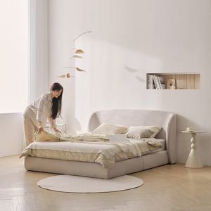 나무뜰 알로 패브릭 침대+유로탑 포켓 매트리스 K CNS513C (착불)