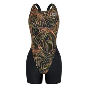 [아레나]여성 일반 A4FL1LH23ORG 다크포레스트 3부 반신 레이서백 실내 수영복