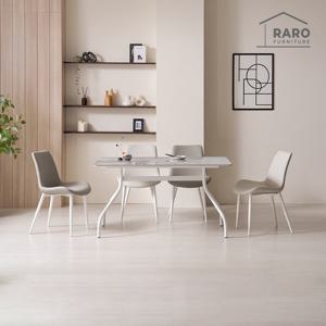 라로퍼니처 엘레나 1400 양면 포세린 세라믹 4인 식탁 세트 (식탁+의자4)