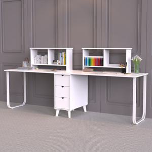 아담 2400 트윈 선반 책상