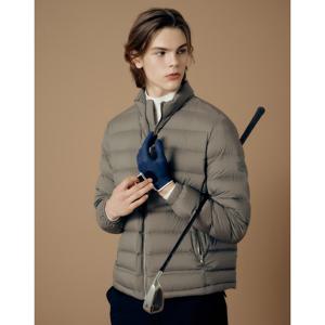 헤지스 골프 24FW 카키 남성 에센셜 구스다운 경량 점퍼 HUJU4D701K1