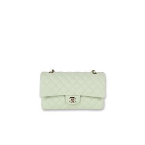 [라운지엘] 샤넬 클래식 미듐 민트 샴페인 골드 A01112