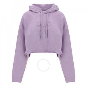 가니 미스티 라일락 아이솔리 크롭 오버사이즈 후디 T3684-712