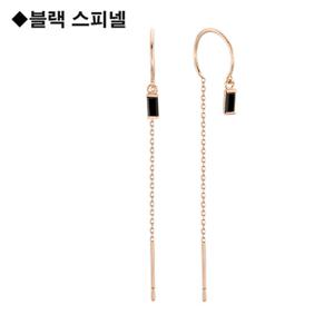 로이드 바게트 블랙스톤 링 14k 귀걸이 LPSH4077G