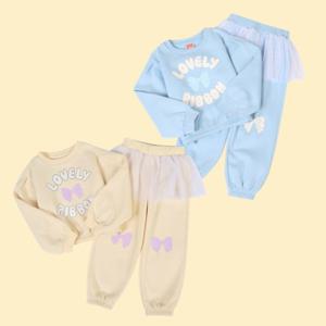 [코코리따]샤매칭기모티셔츠바지상하세트CEMS24TG4