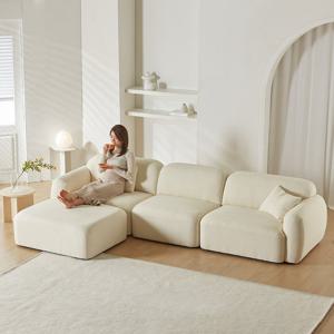 웰퍼니쳐 라넌 스마트 리볼브 패브릭 모듈 소파 4인