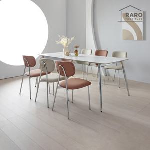 플리츠 1800 양면 포세린 세라믹 6인 식탁 세트 (식탁+의자6)