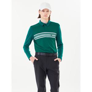 [볼빅어패럴] 남성 골프 보더 니트 하이브리드 제에리 티셔츠 VMTSO905_DE