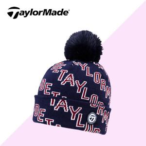 SD 테일러메이드 비니 폼폼 여성 모자 TD407 네이비