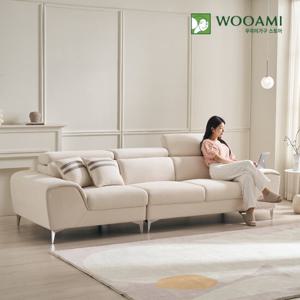 [리퍼]우아미 클라인 헤드틸팅 아쿠아텍스 4인용 소파