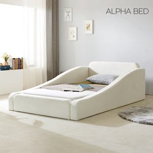알파침대 스테이 심플 패브릭 저상형 패밀리 침대프레임 K
