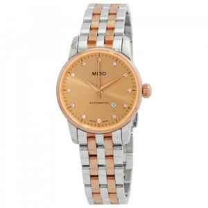 미도 바론첼리 오토매틱 다이아몬드 브론즈 다이알 여성용 시계 M76009671